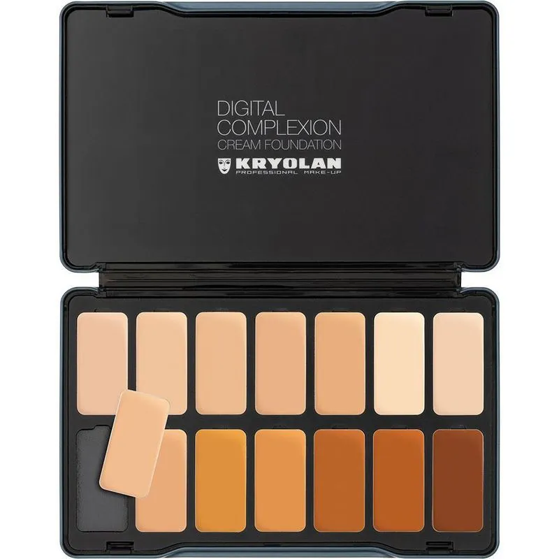 Paleta Digital Complexion Cream Foundation 14 Cores Kryolan