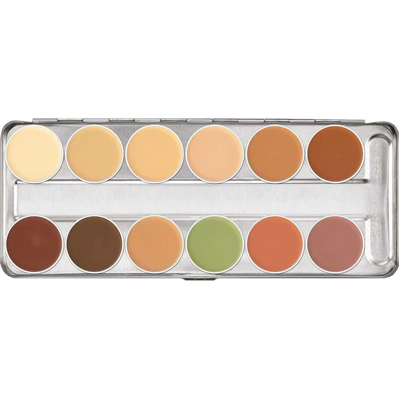 Paleta de Corretivos em Creme Kryolan Dermacolor - Camouflage Creme Palette 1 Un