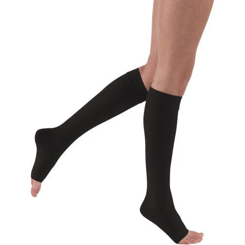 JOBST® Relief Knee High 15-20 mmHg, Open Toe X-Large / Petite / Black
