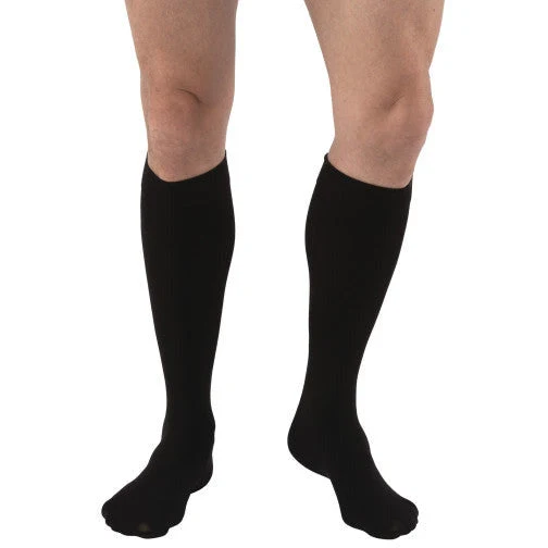 JOBST® Relief Knee High 30-40 mmHg w/ Silicone Top Band X-Large Full Calf / Petite / Black