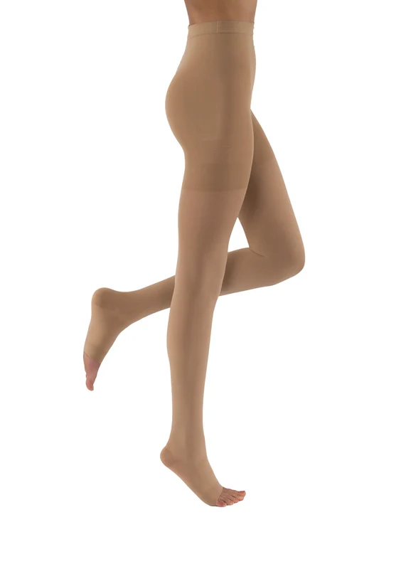 JOBST® Relief Waist High 15-20 mmHg, Open Toe Medium / Petite / Beige