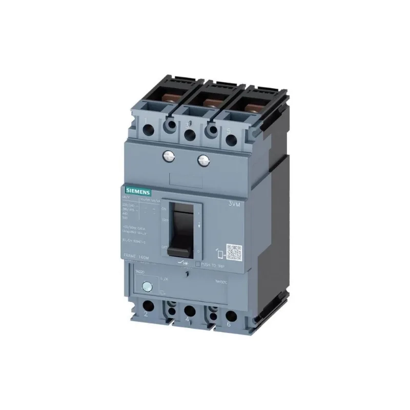 Disjuntor Ajustável 3P 88-125A 25Ka 380V Siemens