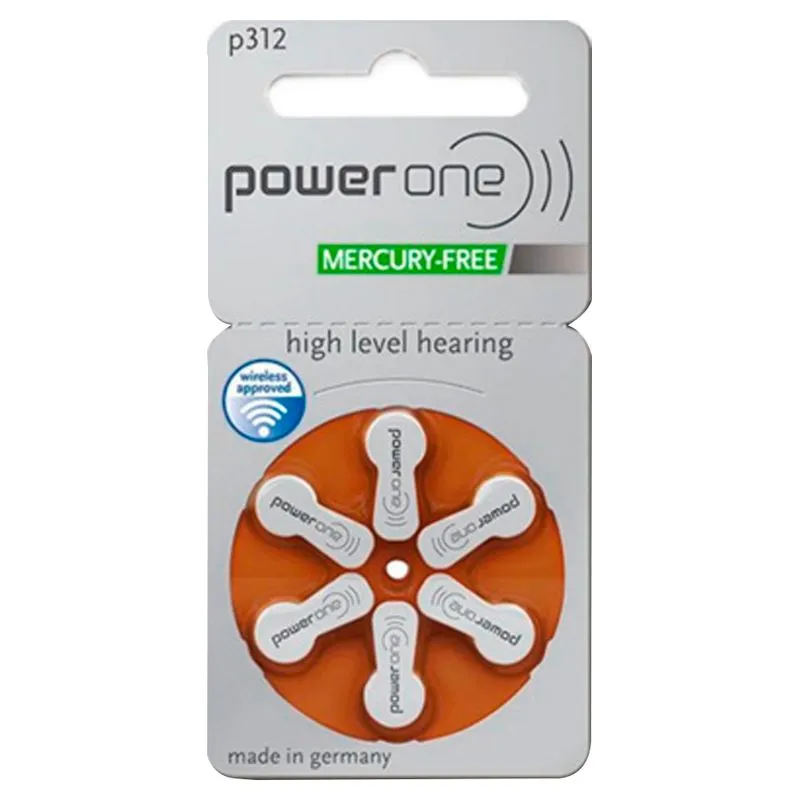 Bateria para Aparelho Auditivo Power One P312