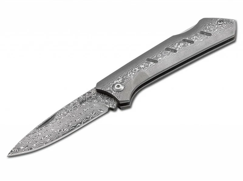 BÖKER® Damascus Dominator džepni nož 8,4 cm, damaščanski čelik