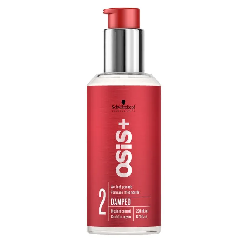 Schwarzkopf OSIS+ Damped Wet Look Pomade 2 - Pomada de fixação 200ml