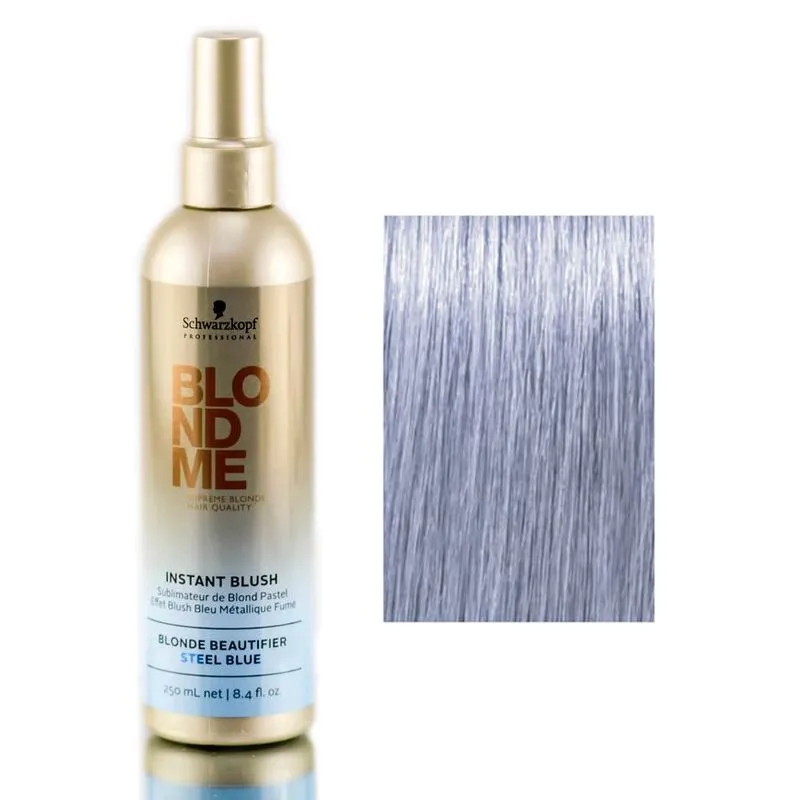 Blush Instantâneo Blond Me Schwarzkopf Aço Azul