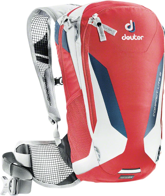 Deuter Compact Lite 8 Hydration Pack 8L Volume 3L Reservoir Fire/White