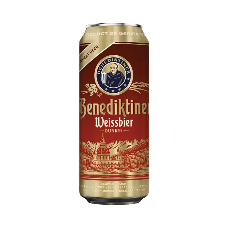 Cerveza Weissbier Dunkel Lata X 500 Ml Benediktiner