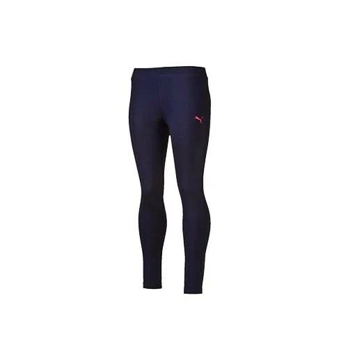 Puma FUN IND Kids Girls Leggins Navy Blue Training Pink Cotton 836612 06 DD49 3-4Y