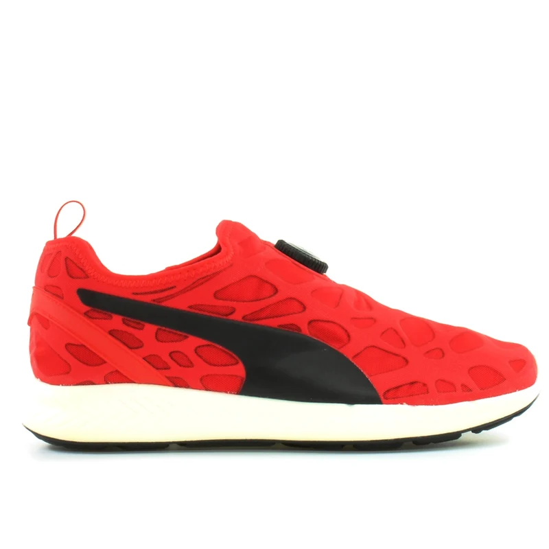 Puma Disc Sleeve Ignite Foam Red Textile Disc Slip On Mens Trainers 360946 03 5