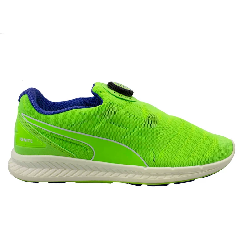 Puma Ignite Disc Mens Green Running Shoes 8