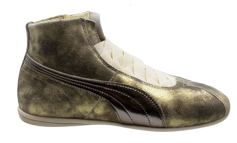 Puma Eskiva Mid Metallic Womens Gold Trainers 4