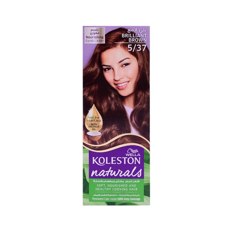WELLA HAIR COLOR KOLESTON NATURALS 5/37 BRILLIANT BROWN 110