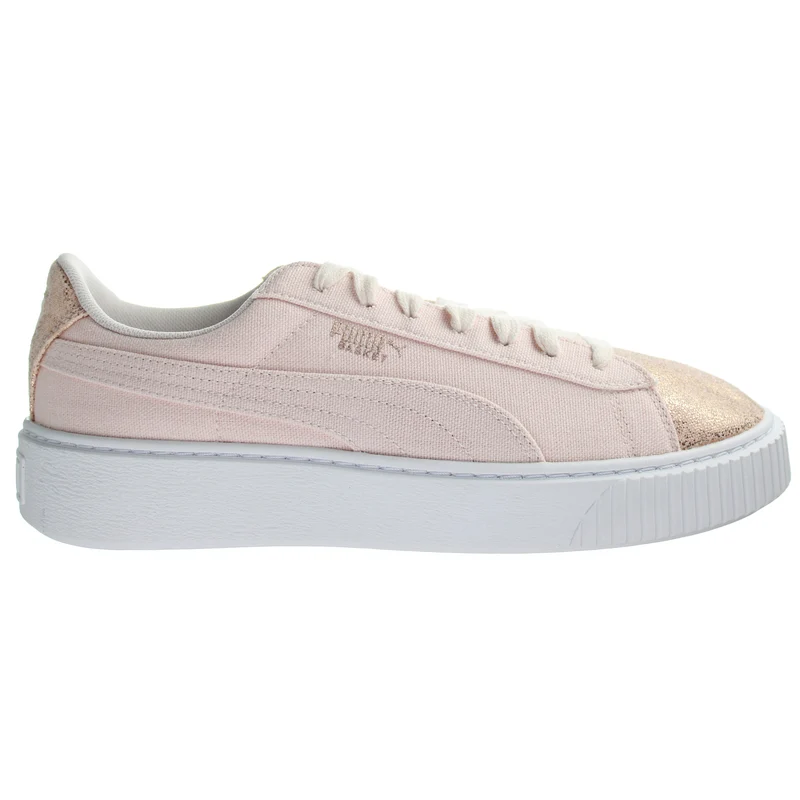 Puma Basket Womens Pink Platform Trainers 3.5