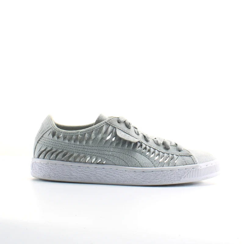 Puma Metallic Entwineey Womens Grey Trainers 3.5