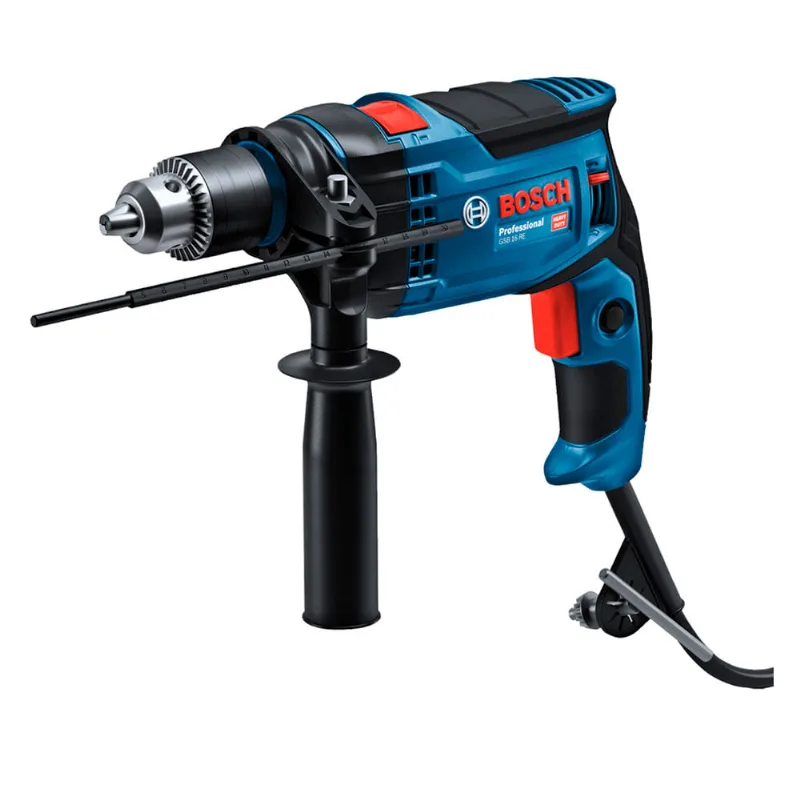 Taladro percutor GSB16RE 850W en maletín Bosch