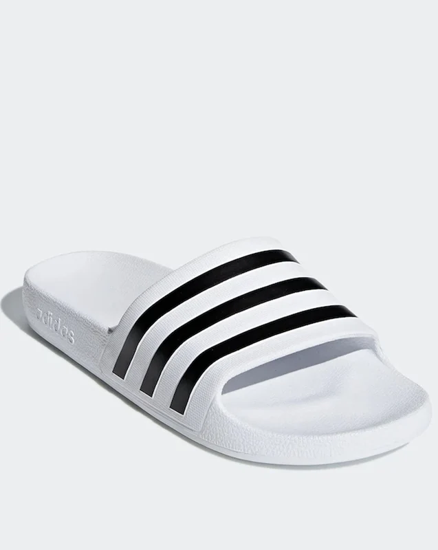 Adidas Adilette Aqua Slides White/Black 10