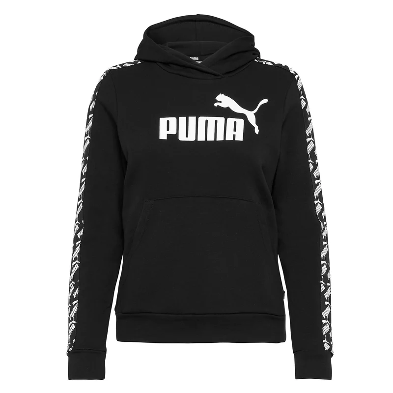Puma Womens Amplified Hoodie Track Top Taped Sweatshirt 583817 01 S