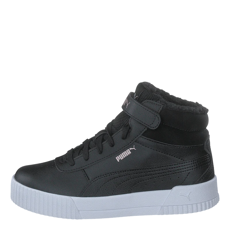 Carina Mid Fur Ps Puma Black-rose Gold-puma Whit EU 30