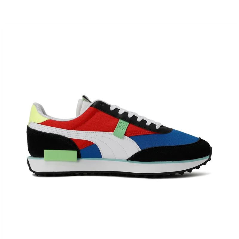 PUMA Future Rider Play On Lace-Up Multicolour Synthetic Mens Trainers 371149 23 6
