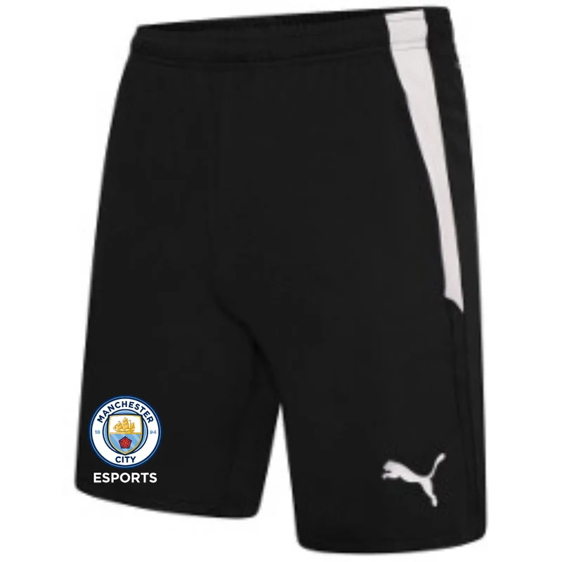 MCFC eSports Training Shorts Puma Black/Puma White / 11-12YR