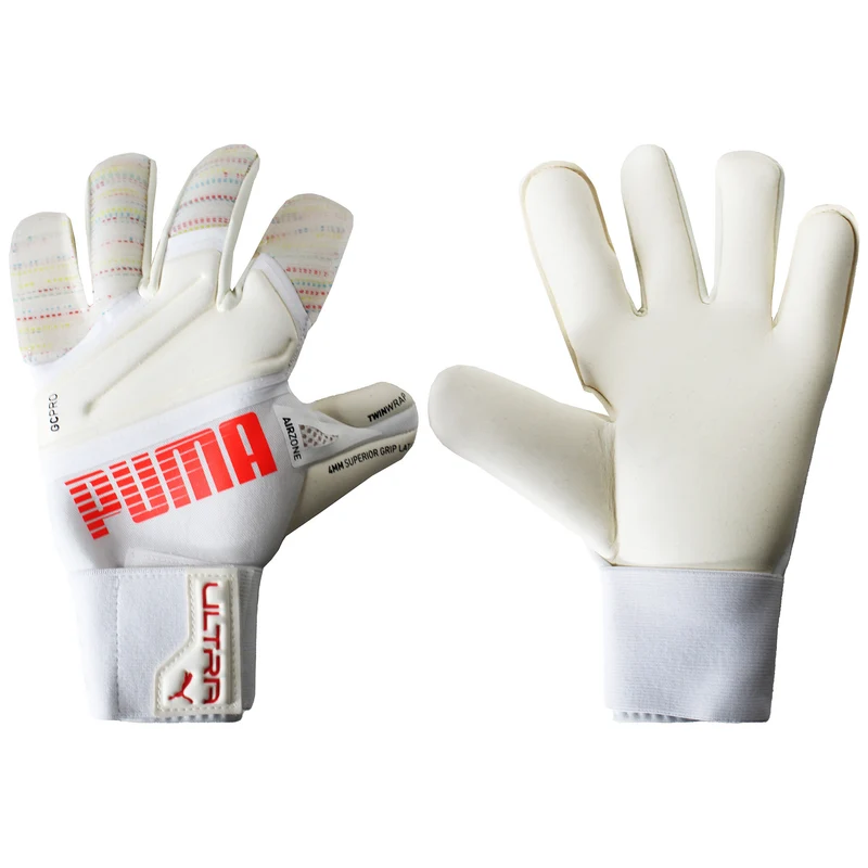 Puma Ultra Grip 1 Hybrid Pro Mens White Goalkeeper Gloves 8