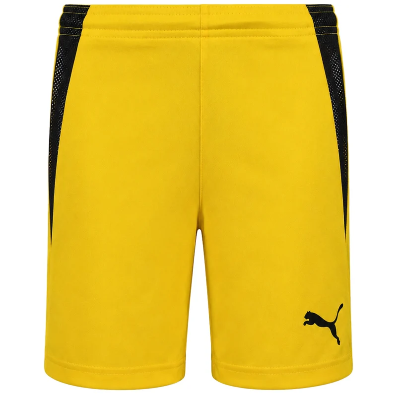 Puma teamLiga Kids Yellow Shorts 9-10Y