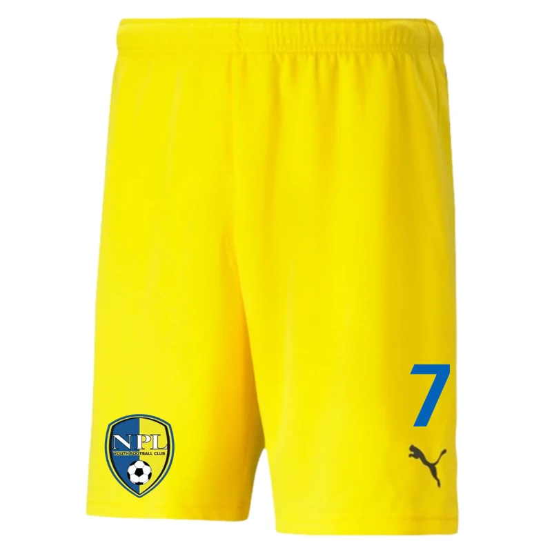 NPL Away Short Cyber Yellow/Puma Black / 9-10YR