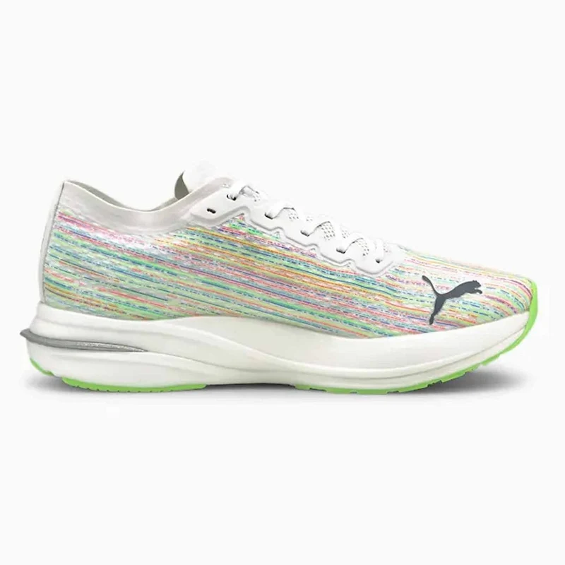 Puma Deviate Nitro Spectra Mens White Running Shoes 10.5