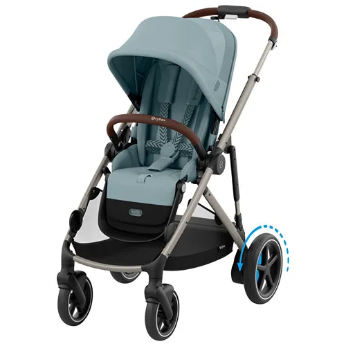 e-Gazelle S Electric Convertible Stroller - Stormy Blue Open Box