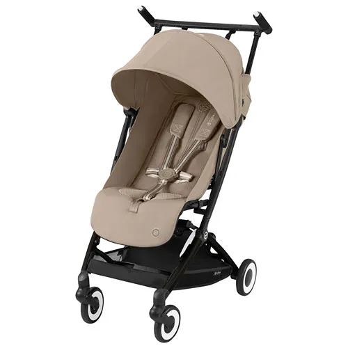 Libelle 2 Lightweight Ultra-Compact Stroller - Black/Almond Beige Open Box