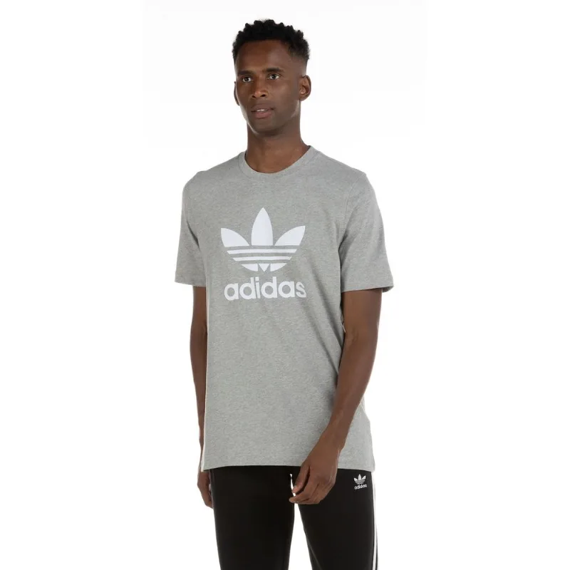 Camiseta adidas Manga Curta Trefoil - Masculina Branco M