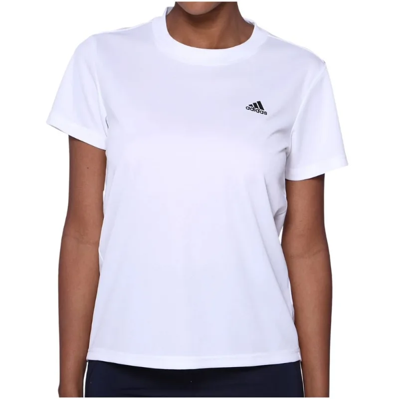 Camiseta Adidas Small Logo Feminina P / Branco