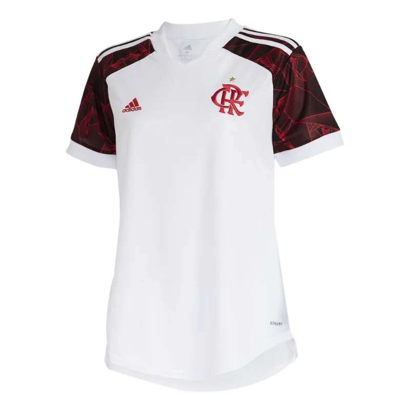 Camisa Flamengo Feminina Jogo 2 Adidas 2021 PP
