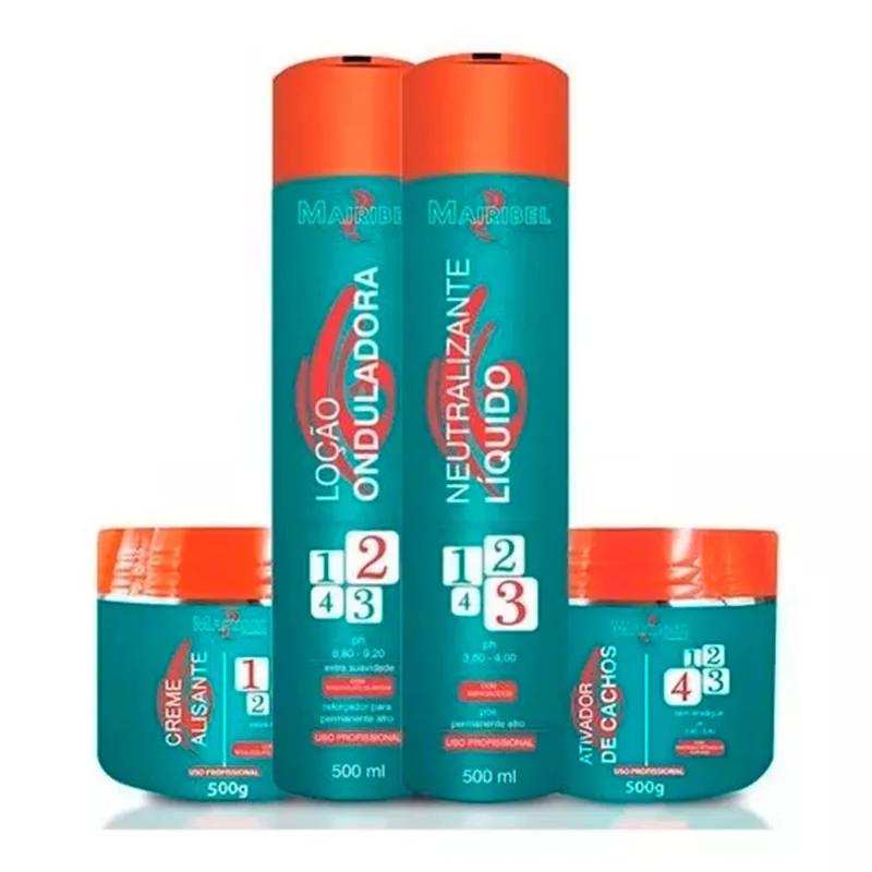 Kit de permanente afro 4 itens- Mairibel