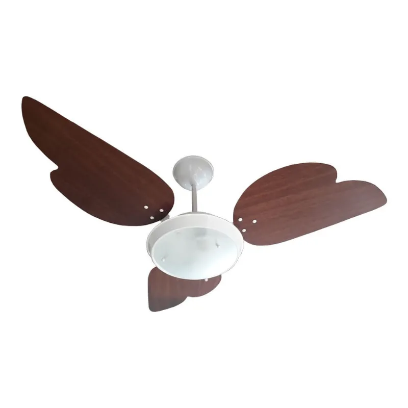 Ventilador de Teto Giravento Lisboa Angel BR/Mogno 127v c. Remoto