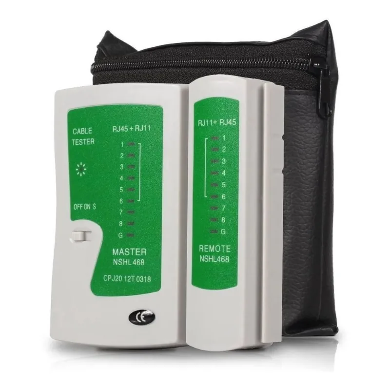 Testador Cabo Rede Rj45 Lan Rj11 Teste Telefonia Com Capa
