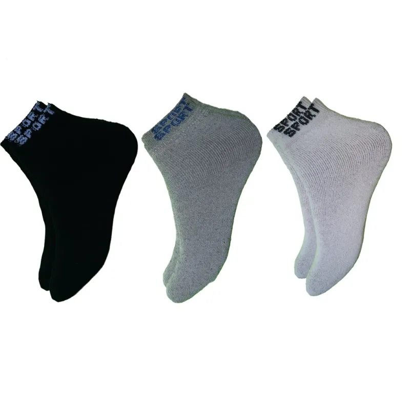Kit com 12 Pares de Meia Masculina Cano Curto Soquete algodão branca preta e cinza Preço Atacado