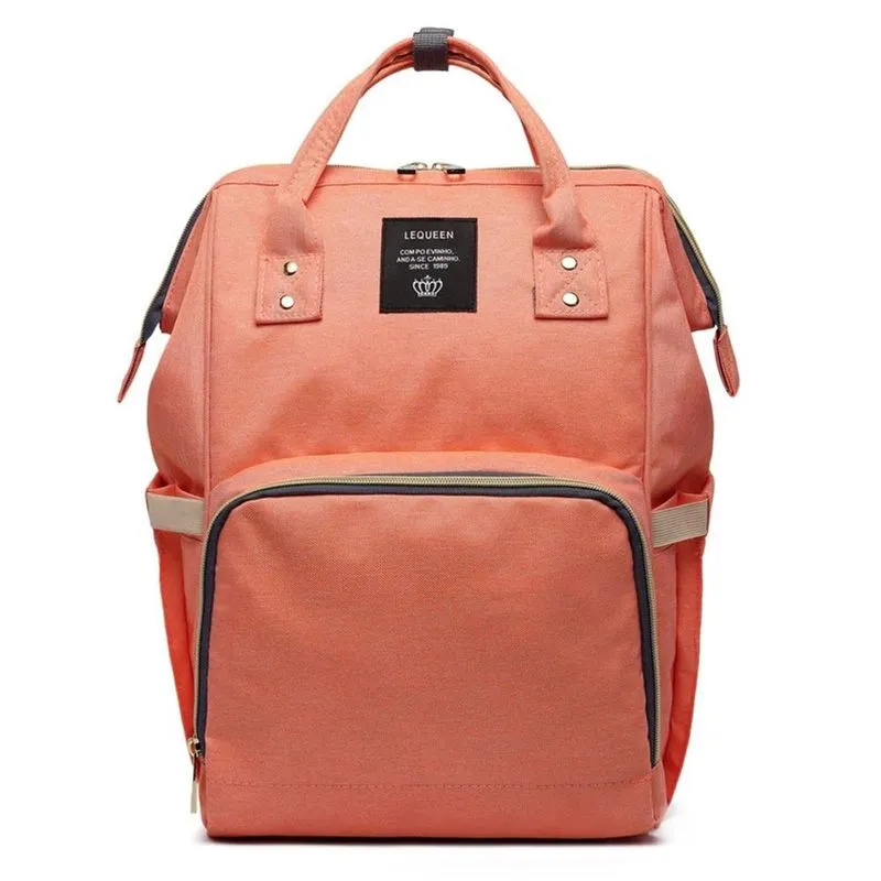 Bolsa Mochila Maternidade Laranja