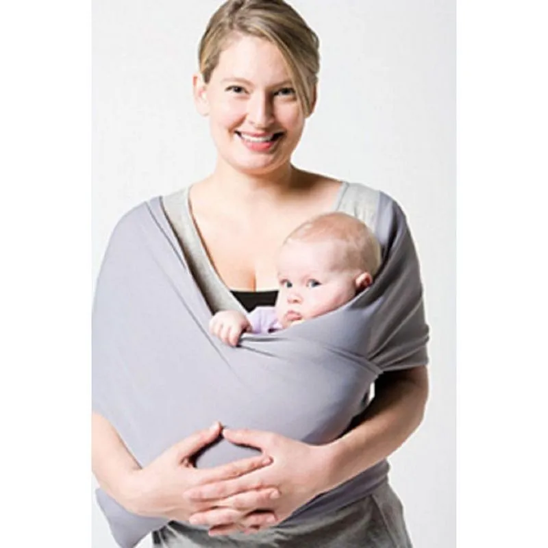 Wrap Sling Carregador de Bebê 100% Algodão Cinza