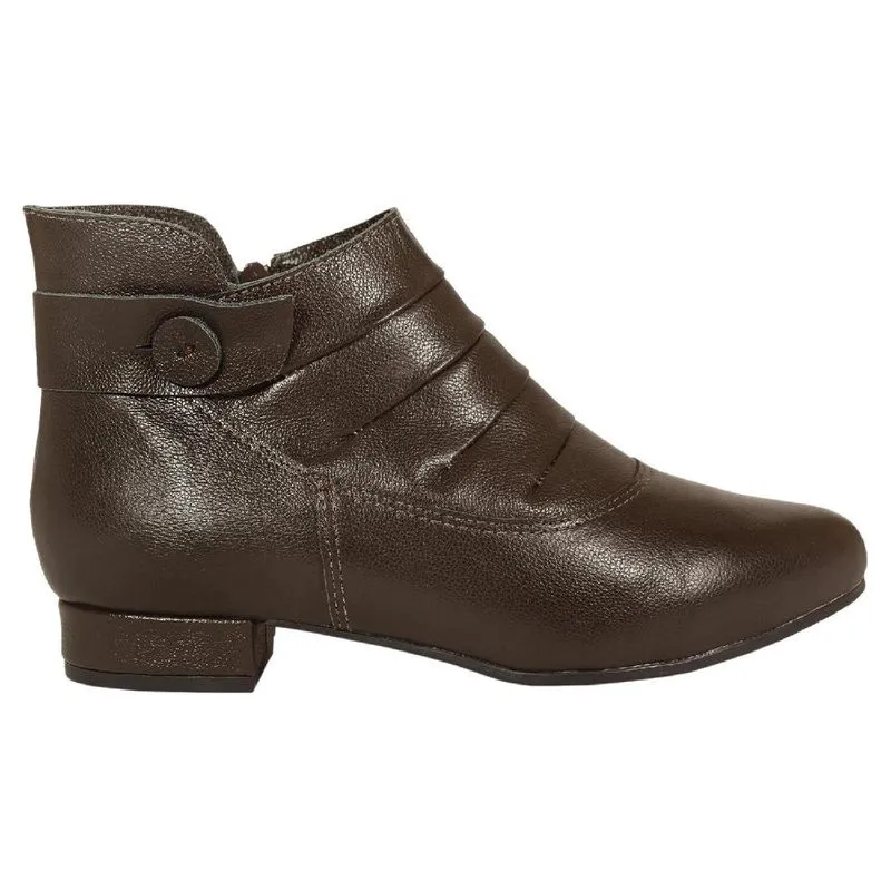 Bota Feminina Coturno Couro Impermeável Optima Feminino