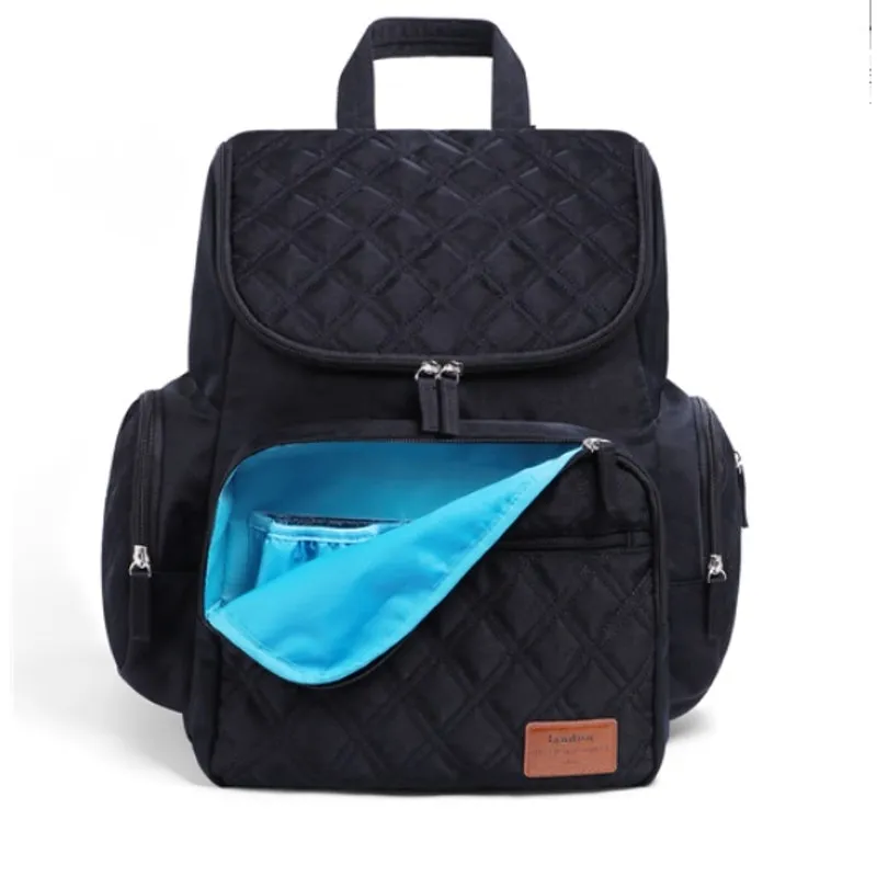 Mochila Maternidade Landuo Grande Capacidade Preta