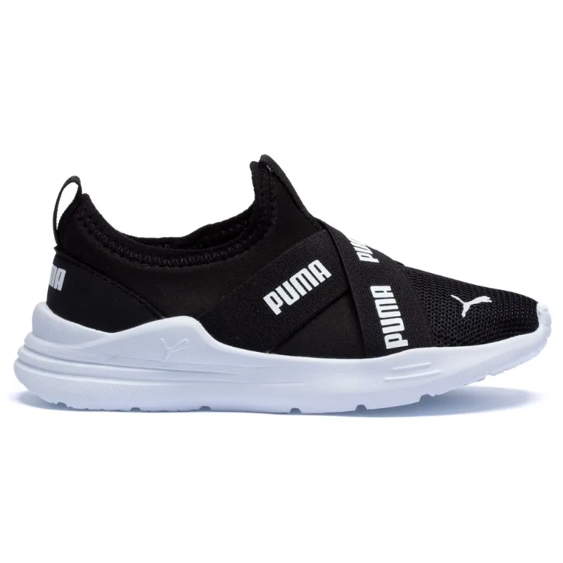 Tênis para Bebê Puma Wired Run Slip-On Preto 23