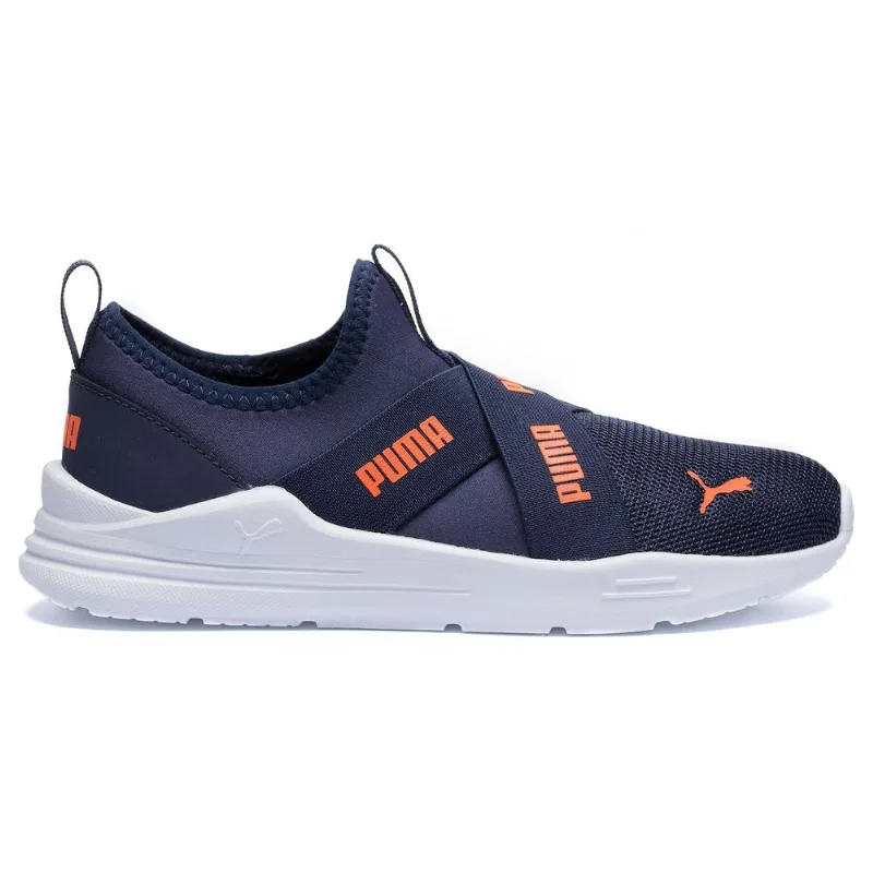 Tenis Puma Wired Run Slip On Ps Bdp Inf Azul 26