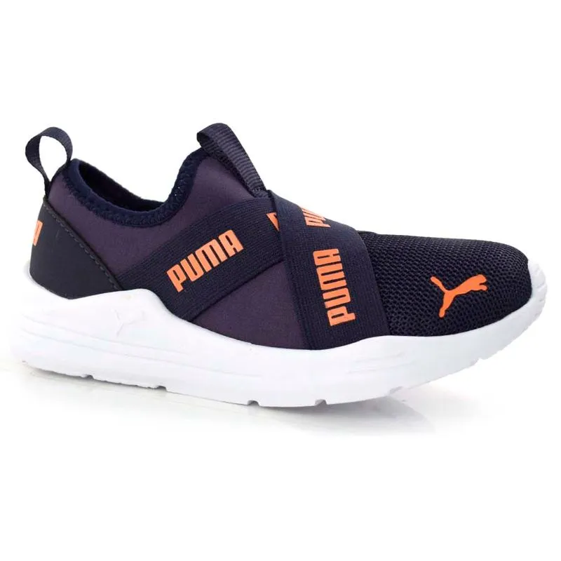 Tênis Infantil Puma Wired Run Azul 384666 28