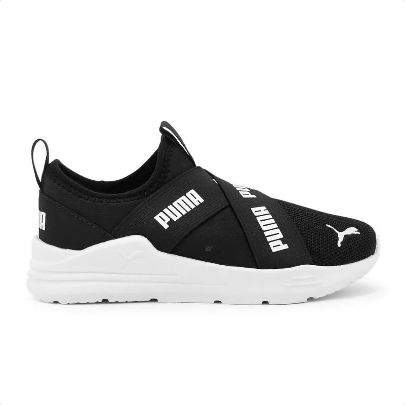 Tênis Puma Wired Run Slip On Ps Bdp 26 / Preto/branco
