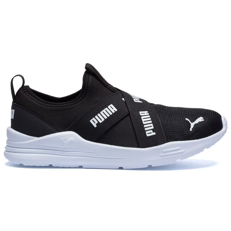 Tenis Puma Wired Run Slip On Ps Bdp Inf Preto 33