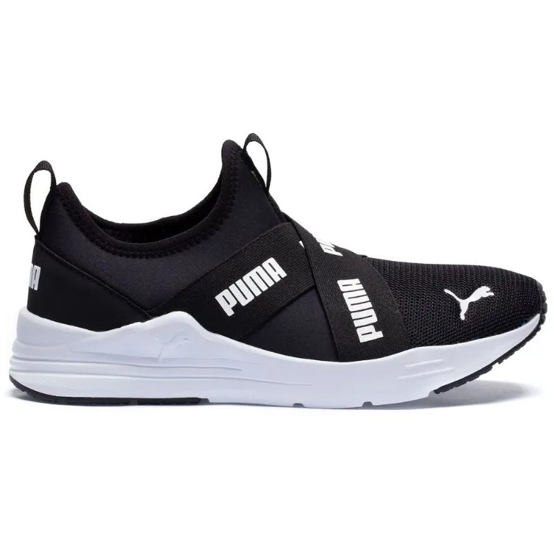 Tênis Puma Wired Run Slip On BSP - Juvenil Preto 35