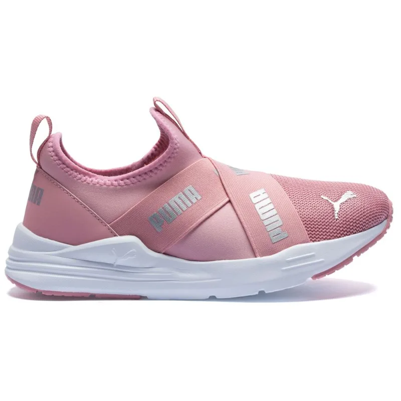 Tênis Puma Wired Run Slip On BSP - Juvenil Rosa 34