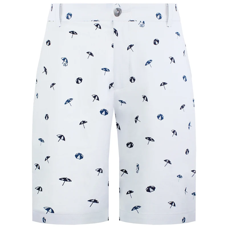 Puma x Arnold Palmer Dancing Umbrellas Mens Grey Golf Shorts 32W
